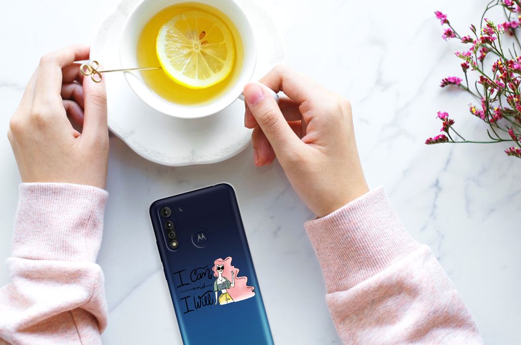 Motorola Moto G8 Power Lite Telefoonhoesje met Naam i Can B2C Telecom
