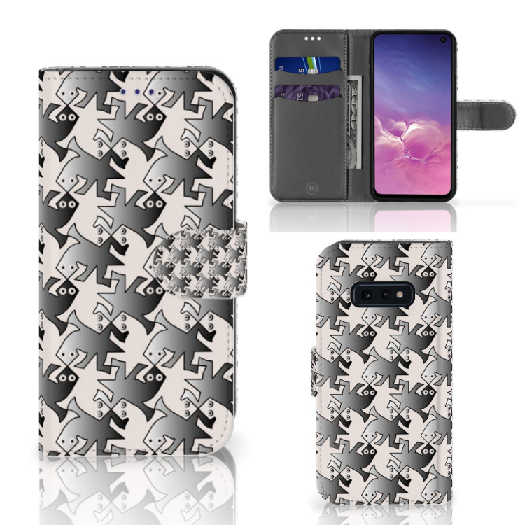 Samsung Galaxy S10e Telefoonhoesje met Pasjes Salamander Grey