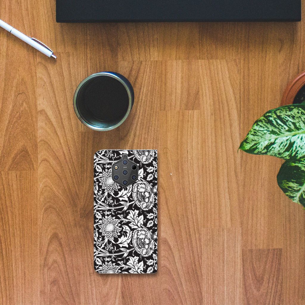 Nokia 9 PureView Smart Cover Black Flowers