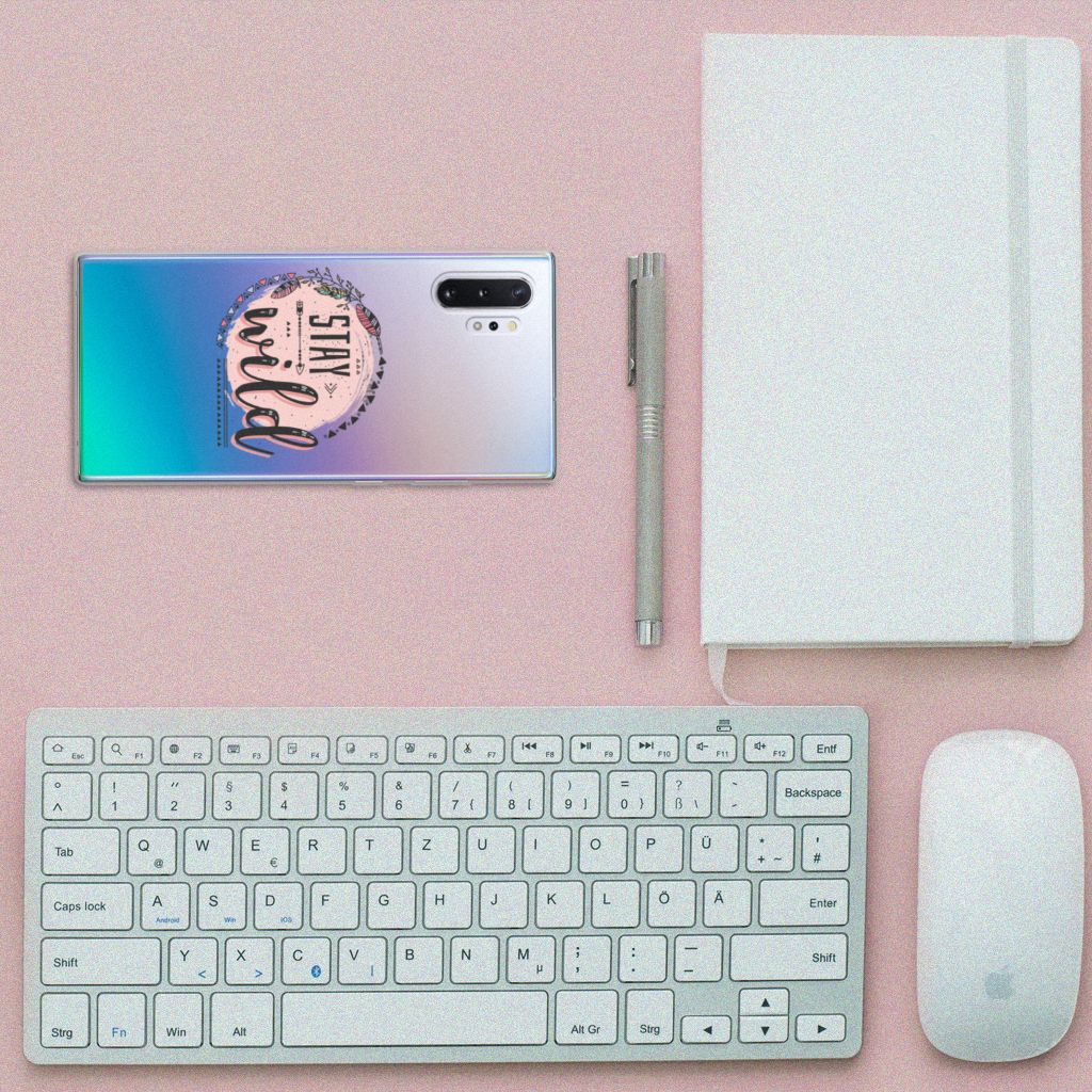 Samsung Galaxy Note 10 Plus Telefoonhoesje met Naam Boho Stay Wild