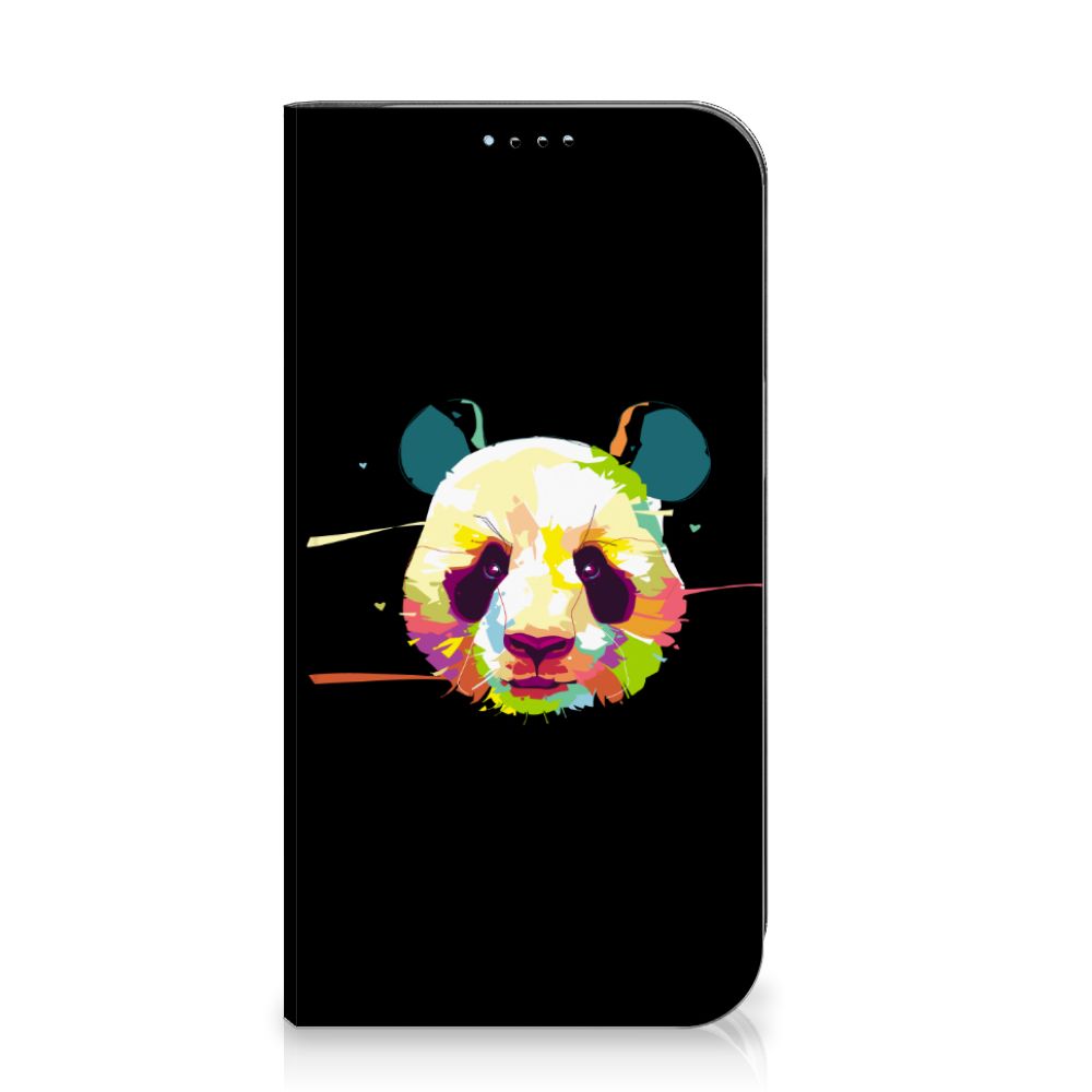 iPhone 15 Magnet Case Panda Color met kleurrijke panda afbeelding đŧ