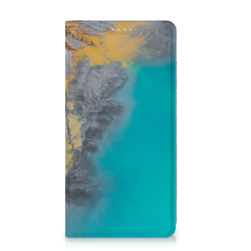 Samsung Galaxy S23 Plus Standcase Marble Blue Gold - B2C Telecom