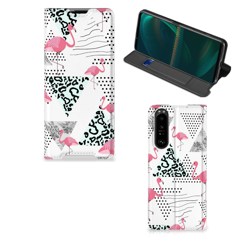 Sony Xperia 5 III Hoesje maken Flamingo Triangle - B2C Telecom