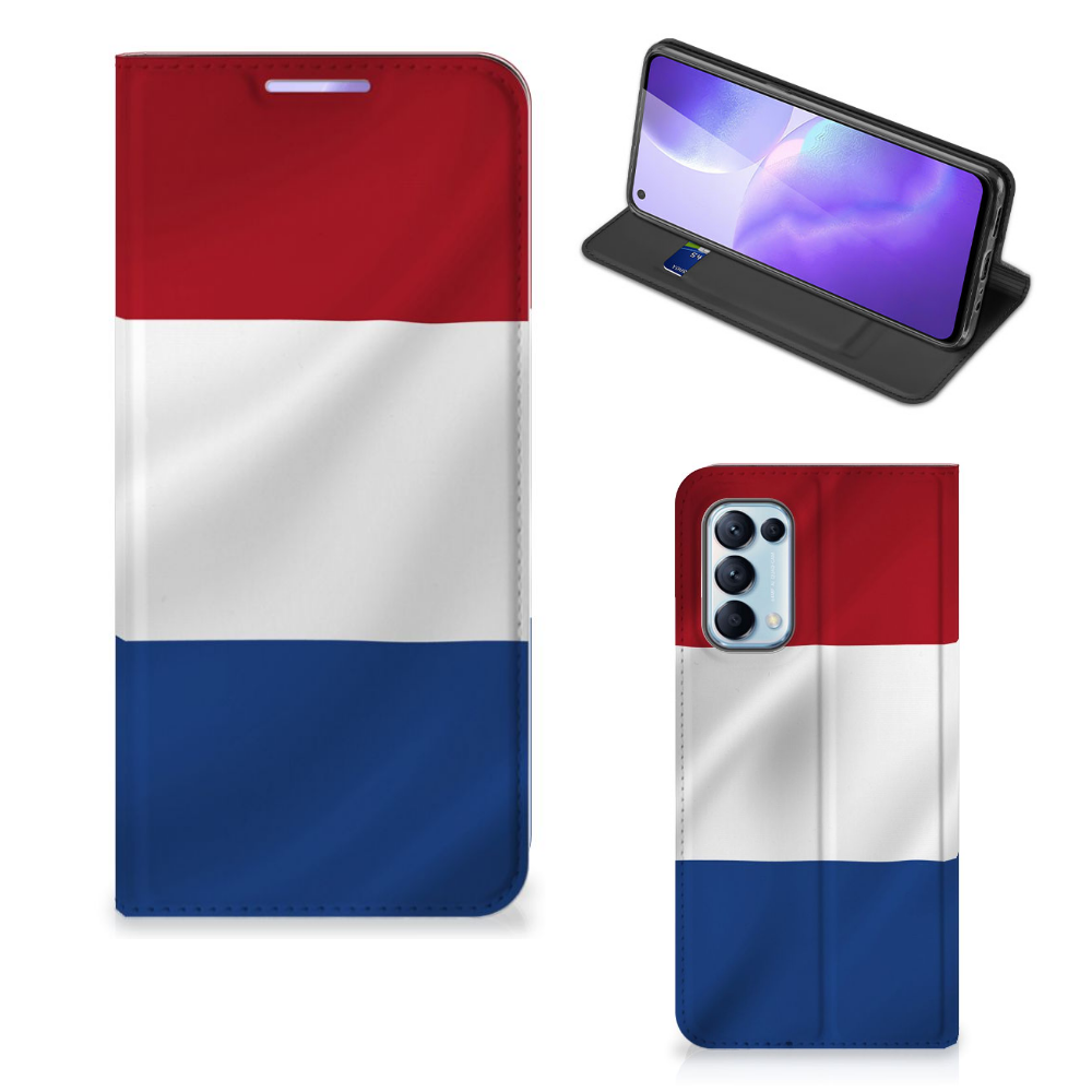 OPPO Find X3 Lite Standcase Nederlandse Vlag - B2C Telecom