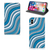 Apple iPhone Xs Max Hoesje met Magneet Waves Blue