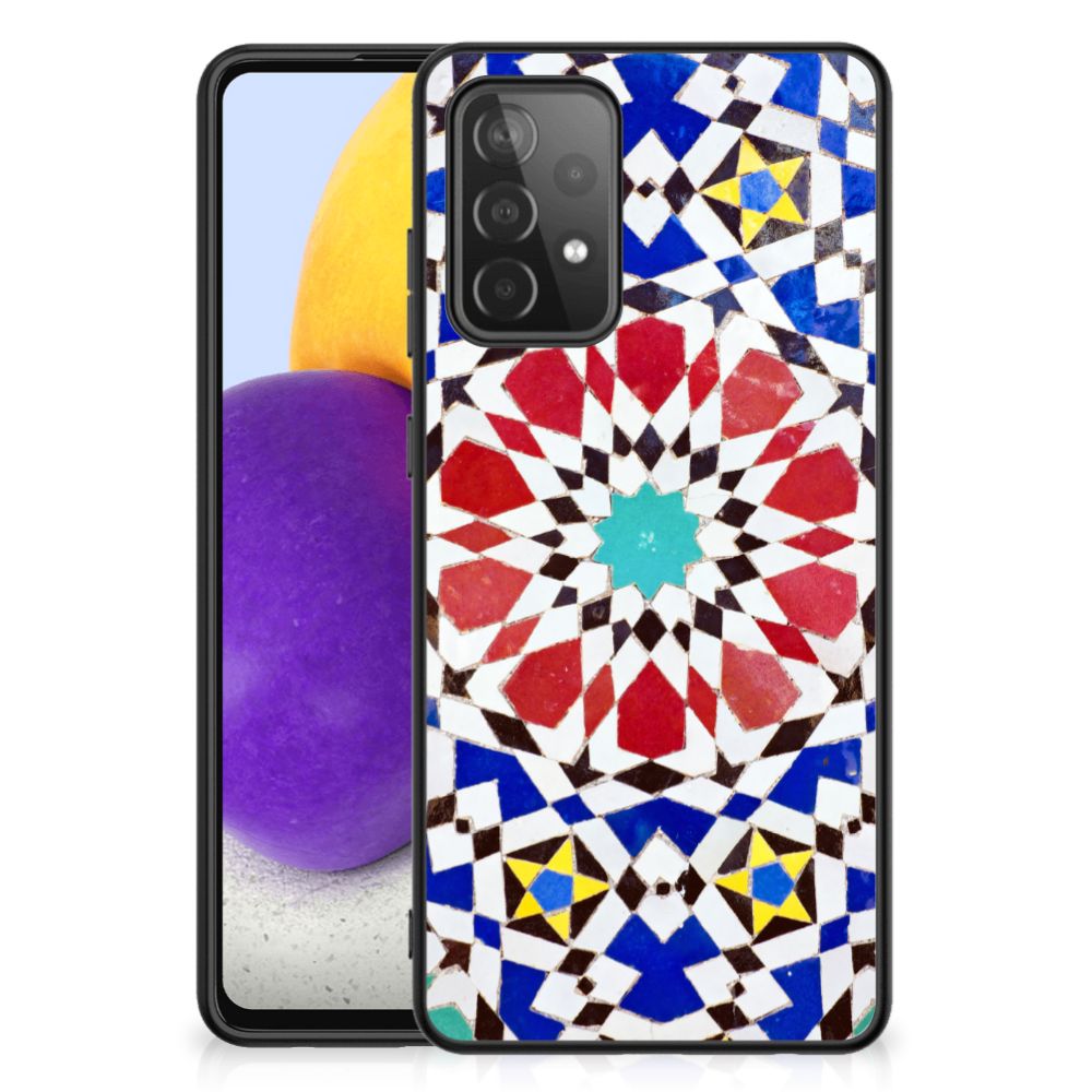 Samsung Galaxy A72 (5G/4G) Marmeren Print Telefoonhoesje Mozaïek