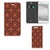 Huawei P10 Plus Hoesje met Magneet Batik Brown