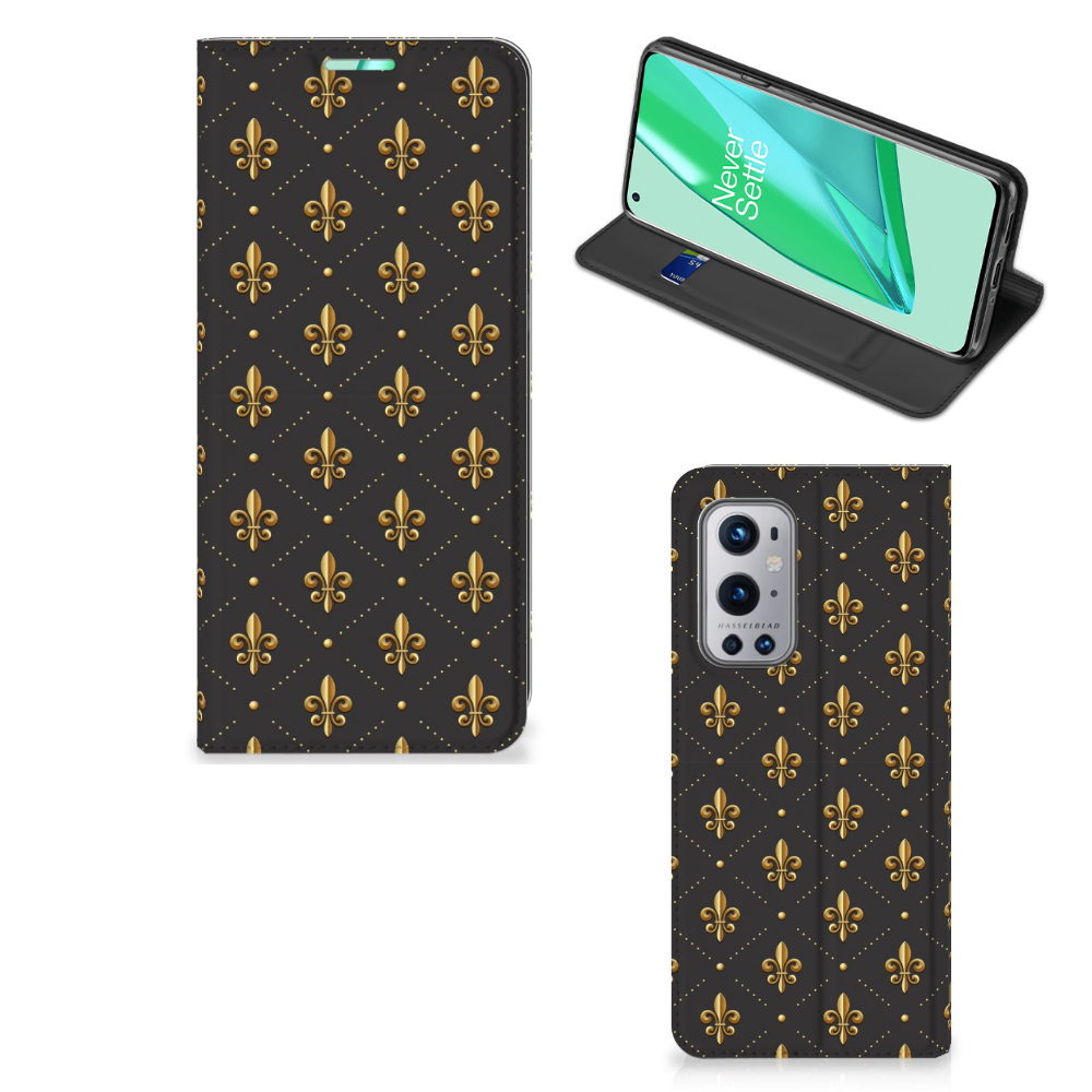 OnePlus 9 Pro Hoesje met Magneet Franse Lelie - B2C Telecom