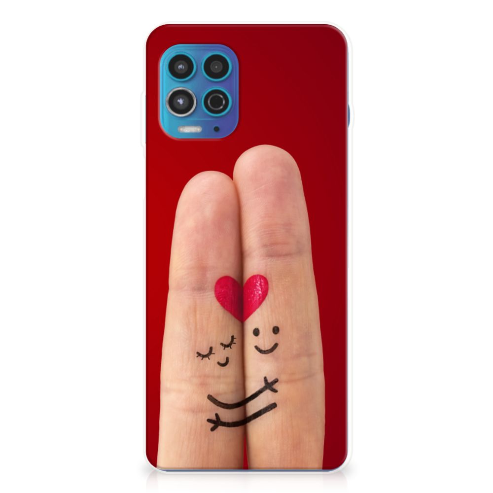 Motorola Moto G100 Silicone Back Cover Liefde - Origineel Romantisch Cadeau B2C Telecom
