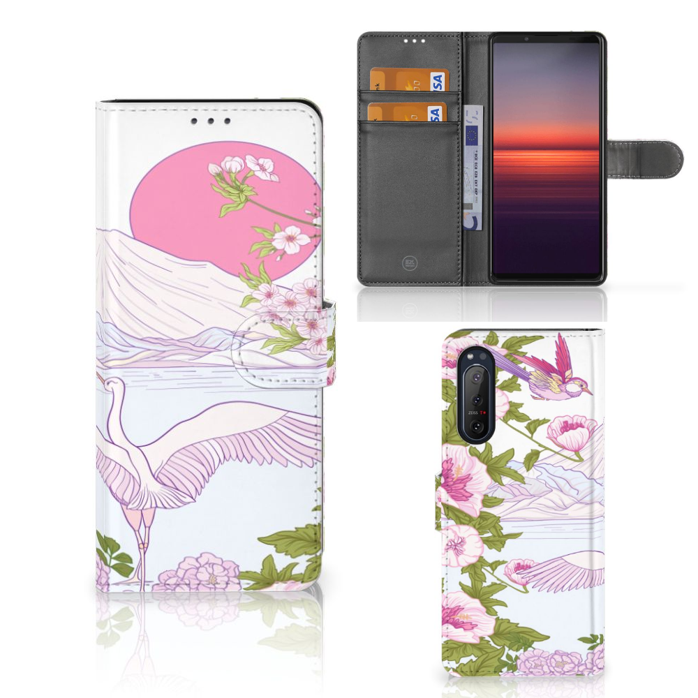 Sony Xperia 5II Telefoonhoesje met Pasjes Bird Standing