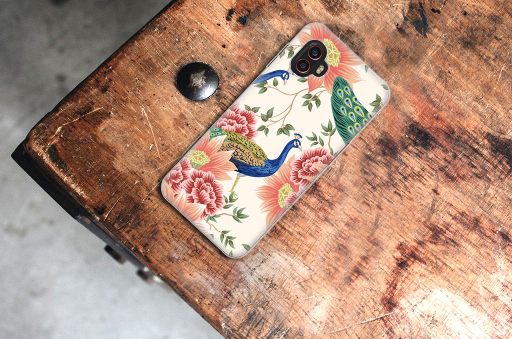 TPU Hoesje voor Samsung Galaxy Xcover 6 Pro Pink Peacock B2C Telecom