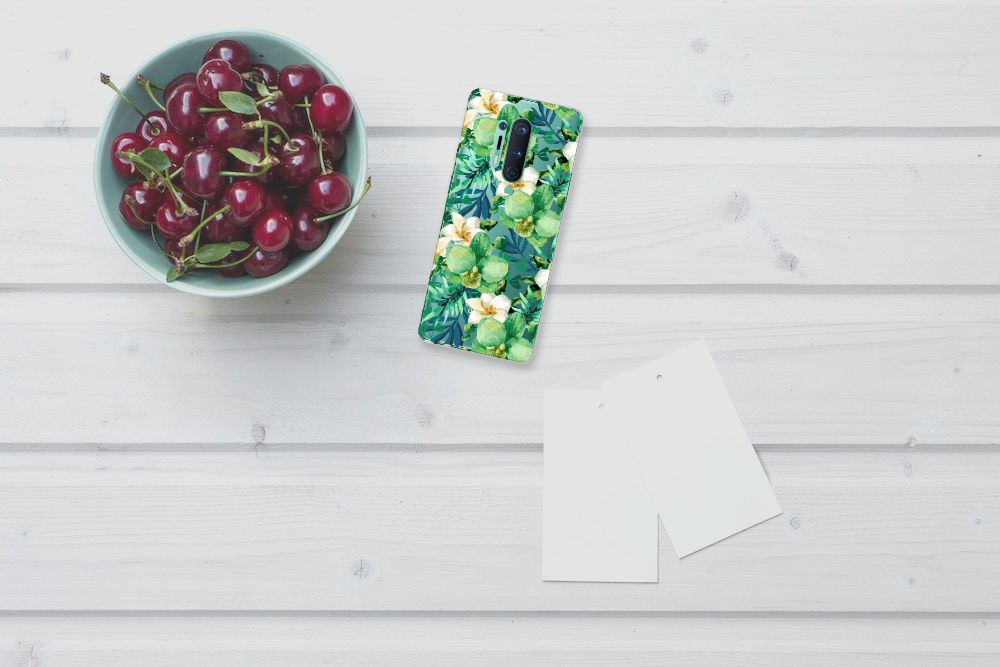 OnePlus 8 Pro TPU Case Orchidee Groen B2C Telecom