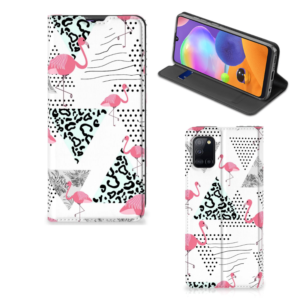 Samsung Galaxy A31 Hoesje maken Flamingo Triangle - B2C Telecom
