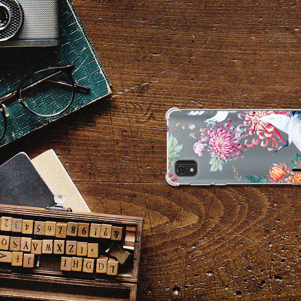 Nokia C2 2nd Edition Case Anti-shock Bird Flowers B2C Telecom