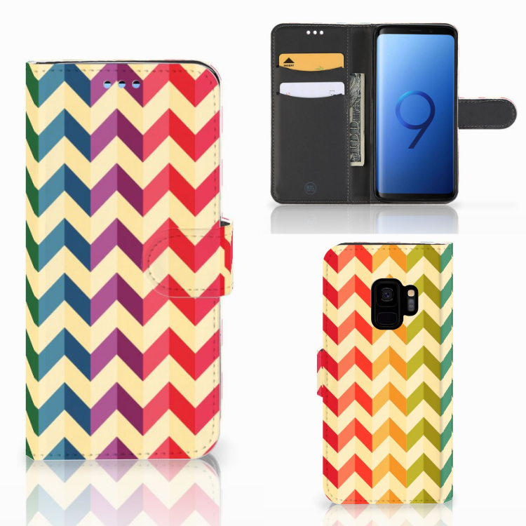 Samsung Galaxy S9 Telefoon Hoesje Zigzag Multi Color
