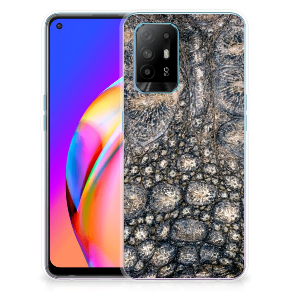 OPPO A94 5G | Reno5 Z TPU Hoesje Krokodillenprint B2C Telecom