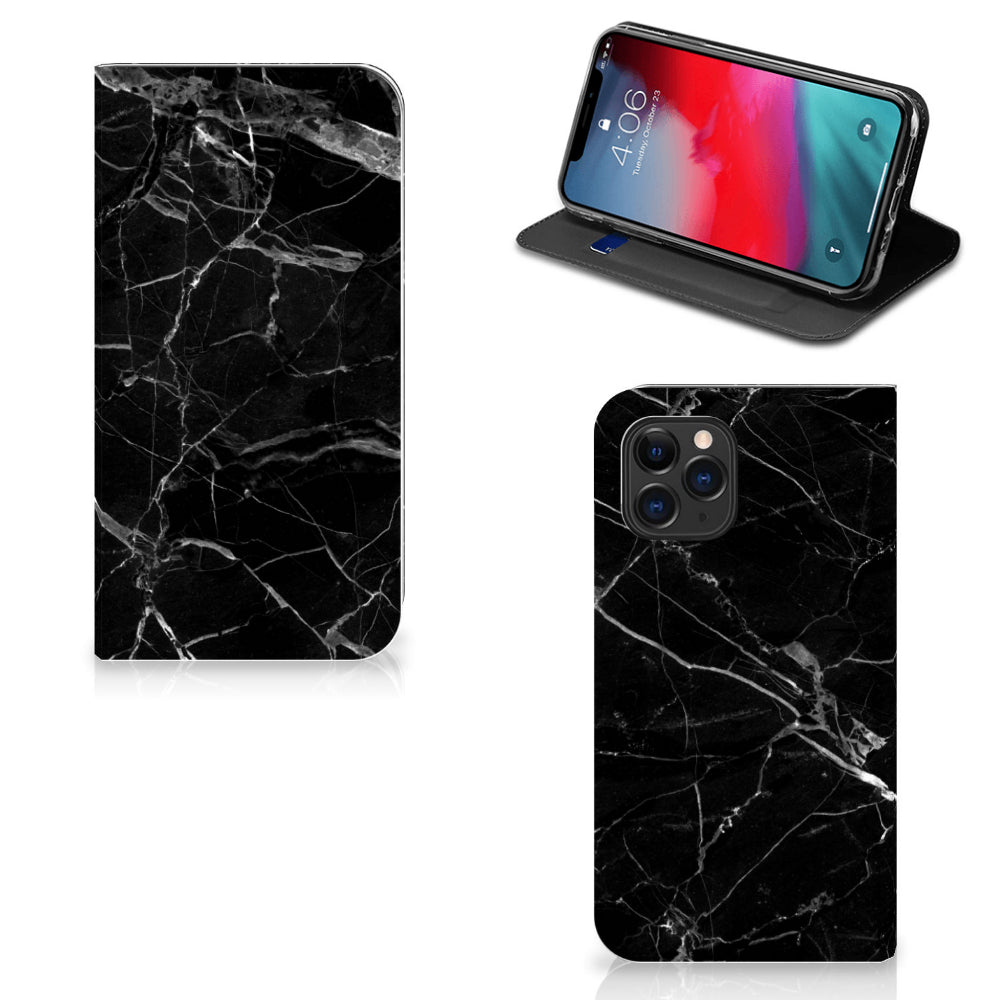 Apple iPhone 11 Pro Standcase Marmer Zwart - Origineel Cadeau Vader