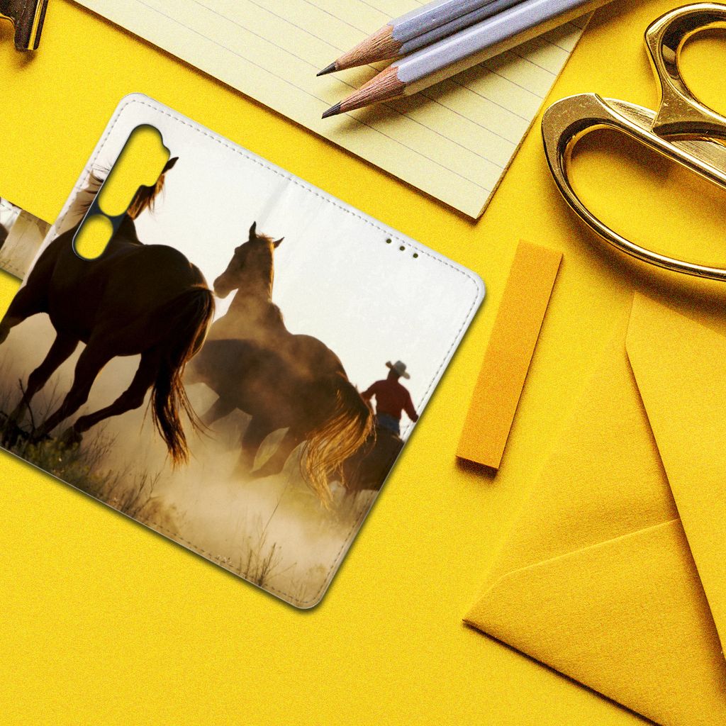 Xiaomi Mi Note 10 Pro Telefoonhoesje met Pasjes Design Cowboy