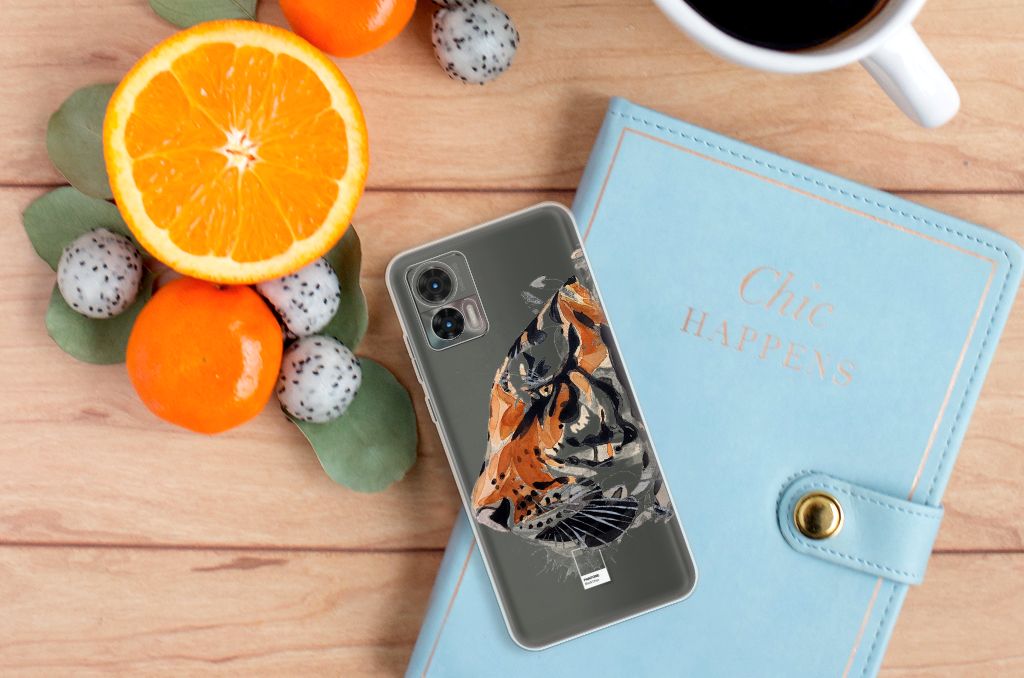 Hoesje maken Motorola Edge 30 Neo Watercolor Tiger B2C Telecom