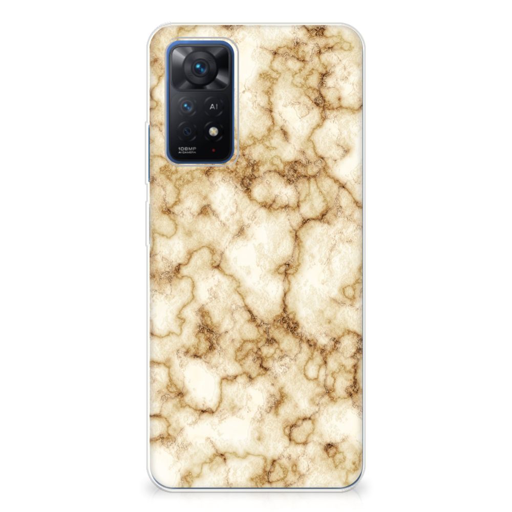 Xiaomi Redmi Note 11 Pro 5G TPU Siliconen Hoesje Marmer Goud B2C Telecom