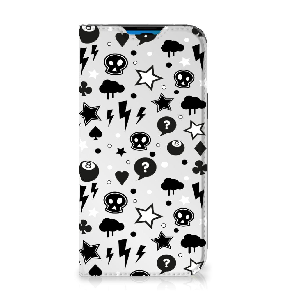 Mobiel BookCase iPhone 14 Pro Silver Punk - B2C Telecom