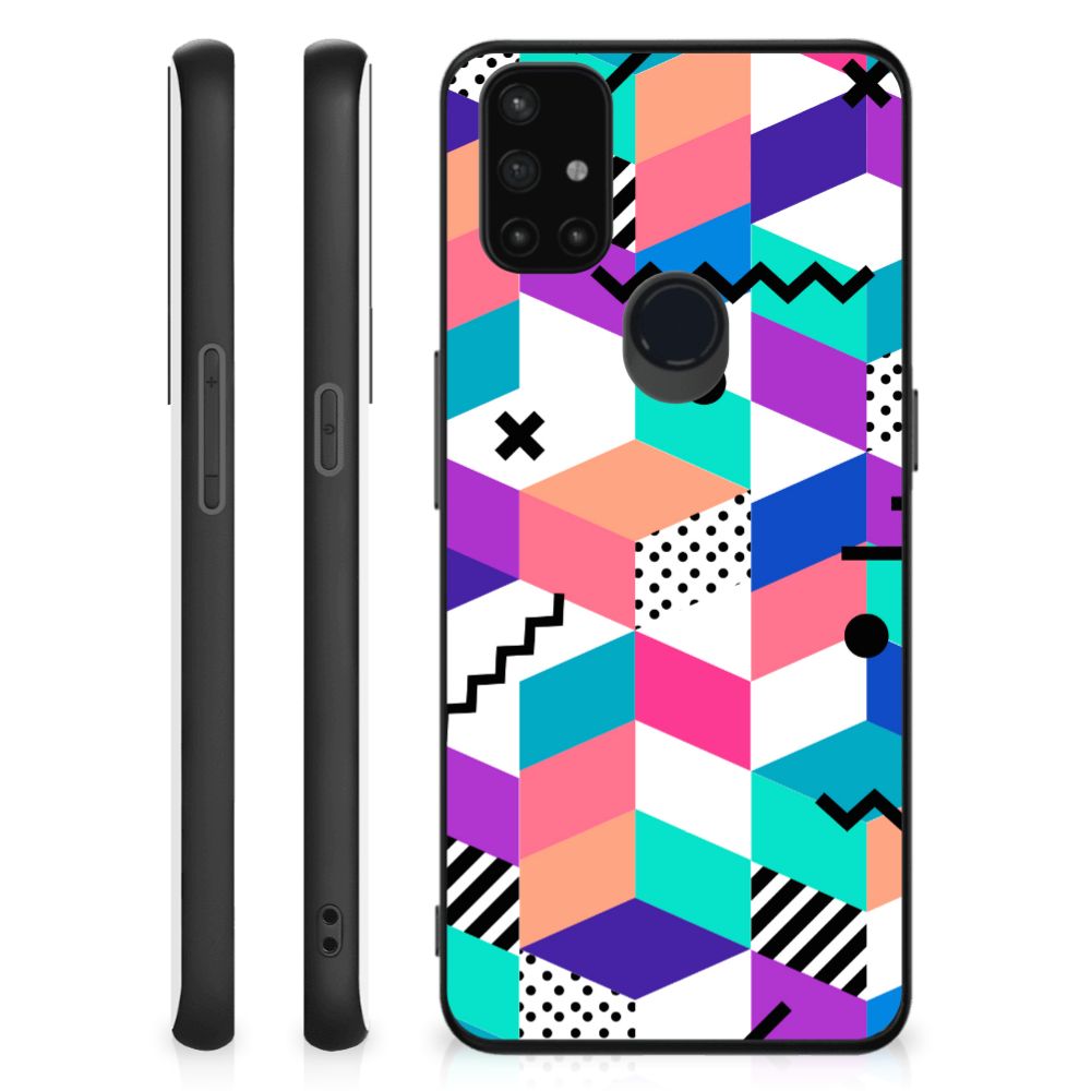 OnePlus Nord N10 5G Backcover Blokken Kleurrijk B2C Telecom