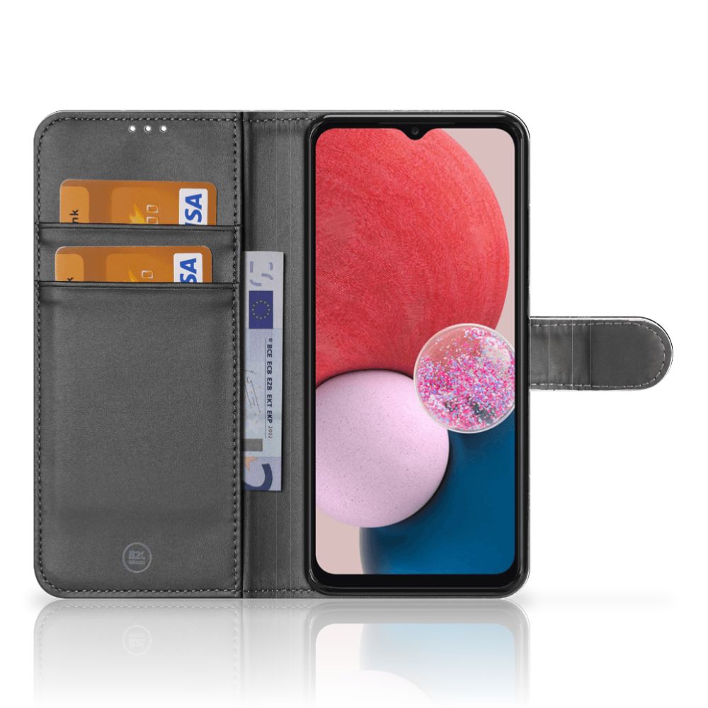 Samsung Galaxy A13 (4G) Bookcase Marmer Zwart - Origineel Cadeau Vader