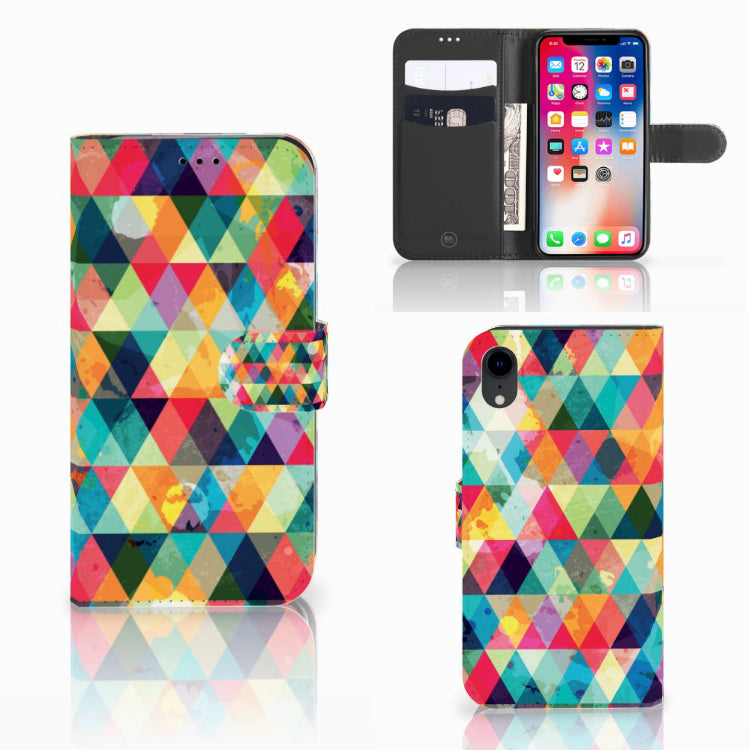 Apple iPhone Xr Telefoon Hoesje Geruit