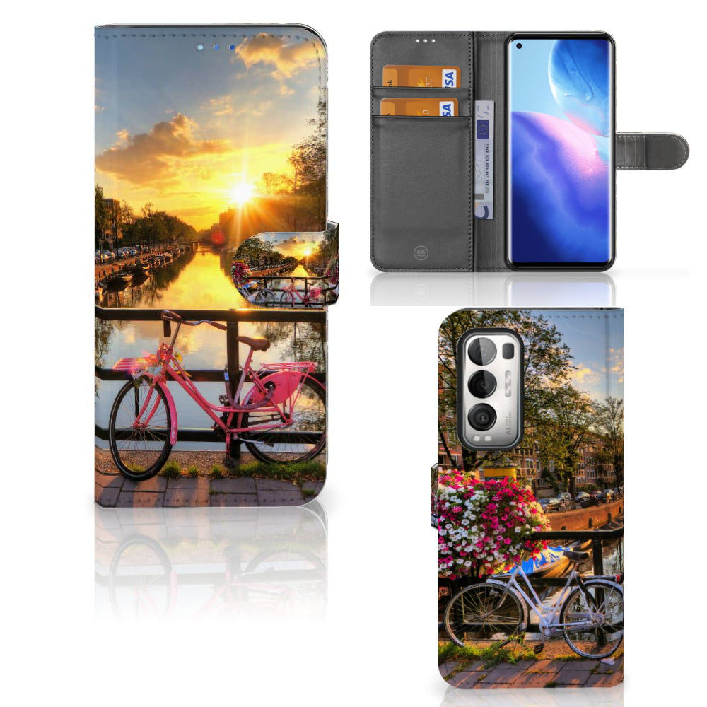 OPPO Find X3 Neo 5G Flip Cover Amsterdamse Grachten