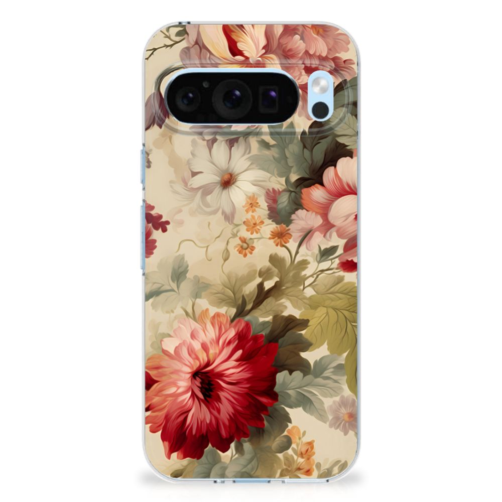 TPU Case voor Google Pixel 9 | 9 Pro Bloemen