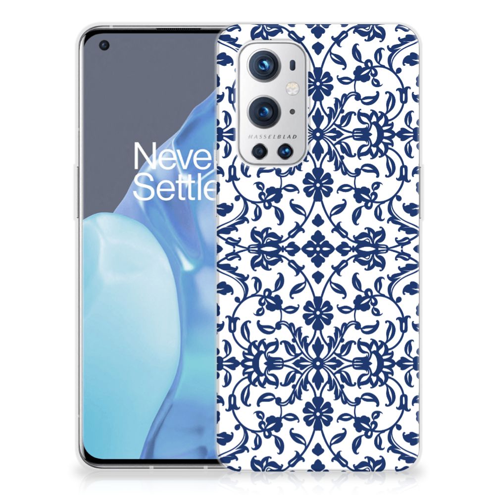 OnePlus 9 Pro TPU Case Flower Blue