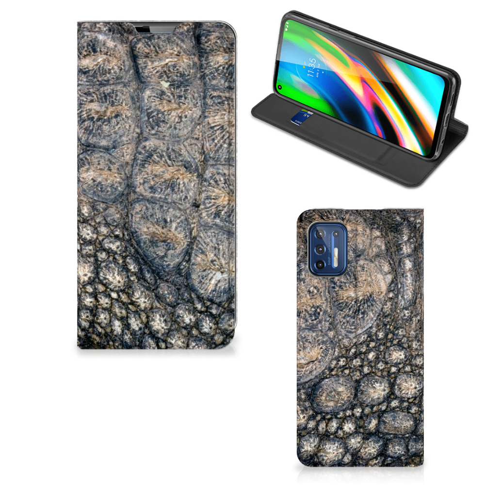 Motorola Moto G9 Plus Hoesje maken Krokodillenprint - B2C Telecom