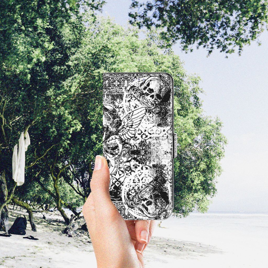 Telefoonhoesje met Naam Motorola Moto G31 | G41 Skulls Angel