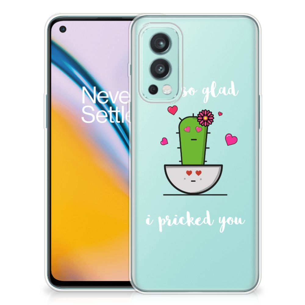 OnePlus Nord 2 5G Telefoonhoesje met Naam Cactus Glad