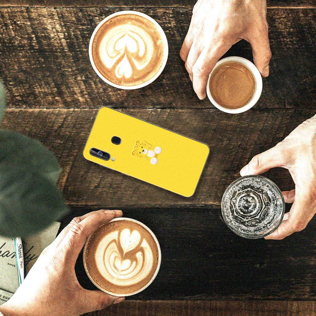 Samsung Galaxy A60 Telefoonhoesje met Naam Baby Leopard