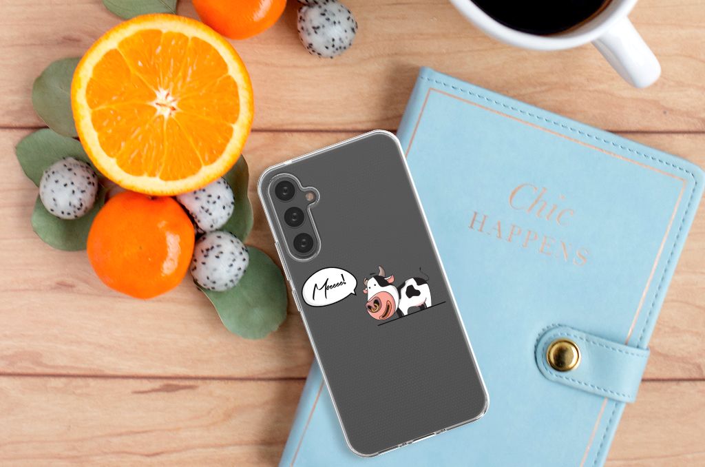 Samsung Galaxy A34 Telefoonhoesje met Naam Cheeky Cow