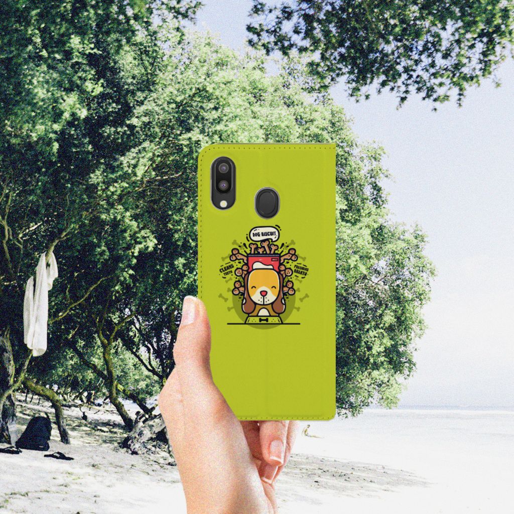 Samsung Galaxy M20 Magnet Case Doggy Biscuit