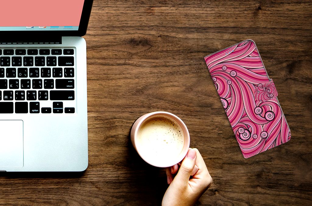 Xiaomi Mi 10T Pro | Mi 10T Hoesje Swirl Pink