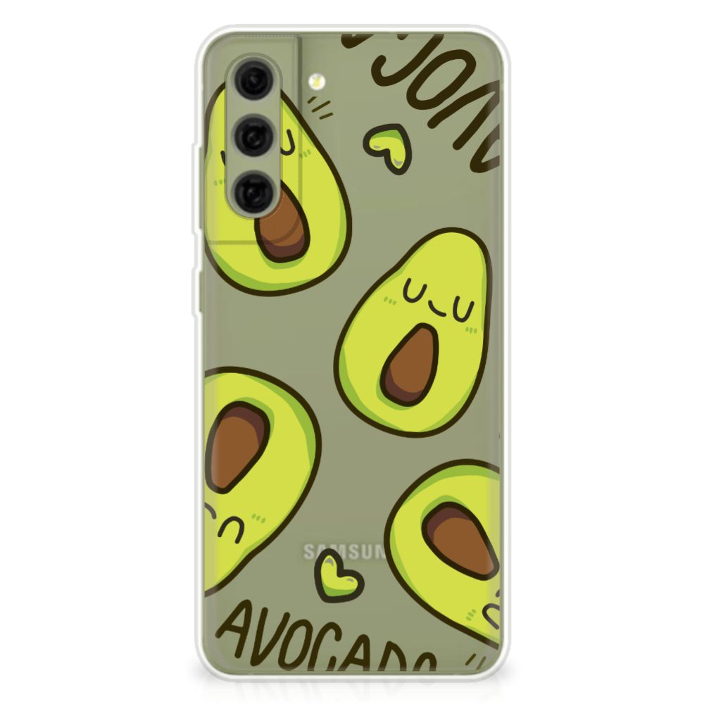 Samsung Galaxy S21FE Telefoonhoesje met Naam Avocado Singing