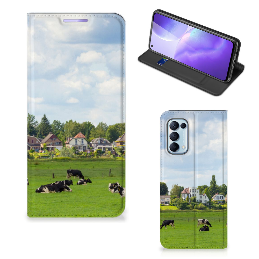 OPPO Find X3 Lite Hoesje maken Koeien - B2C Telecom