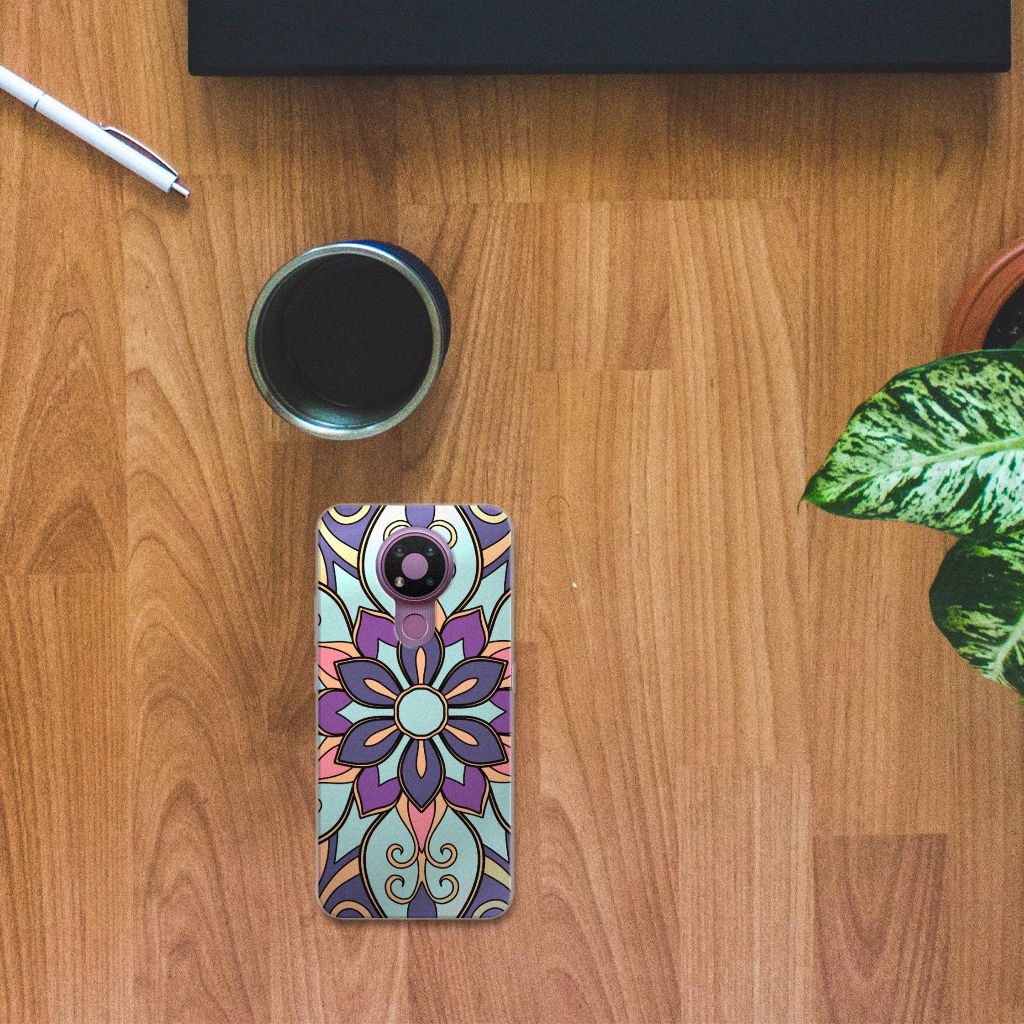 Nokia 3.4 TPU Case Purple Flower B2C Telecom