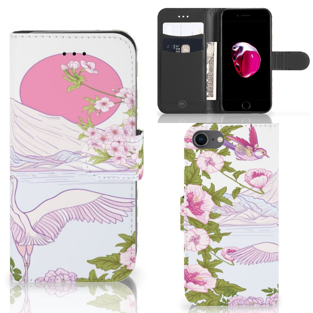 iPhone 7 | 8 | SE (2020) | SE (2022) Telefoonhoesje met Pasjes Bird Standing