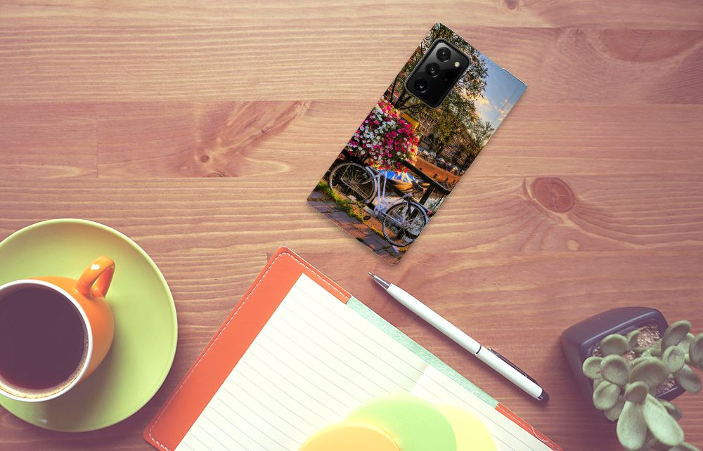 Samsung Galaxy Note 20 Ultra Book Cover Amsterdamse Grachten - B2C Telecom