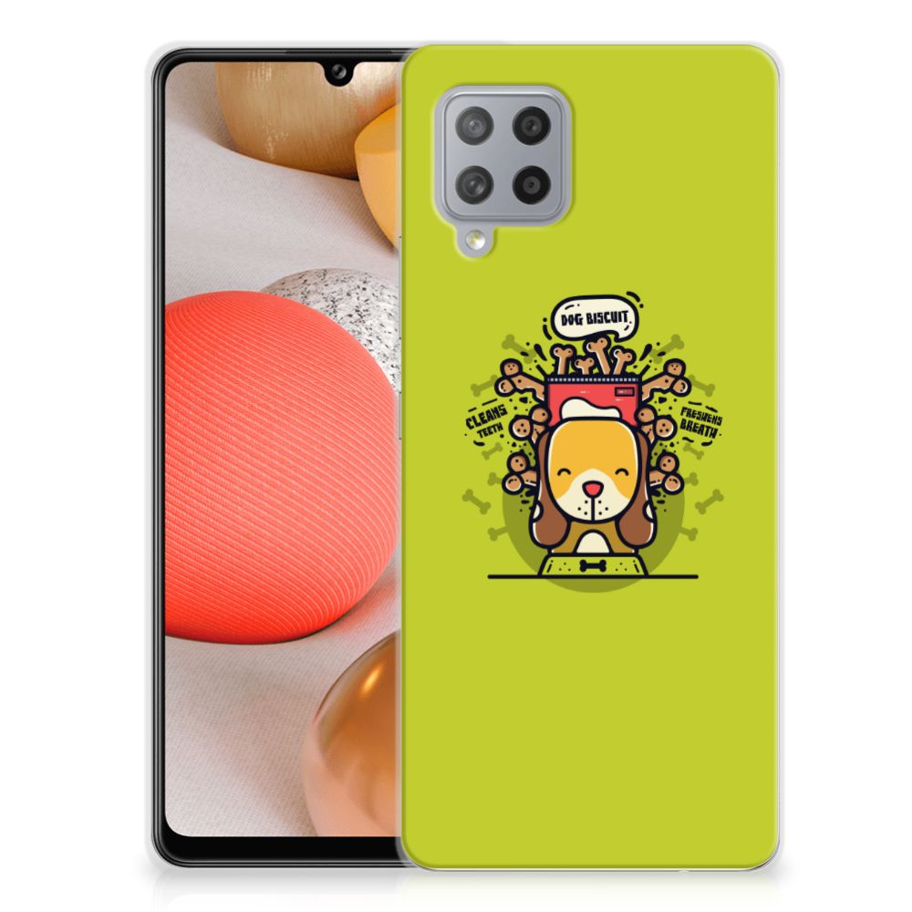 Samsung Galaxy A42 Telefoonhoesje met Naam Doggy Biscuit B2C Telecom