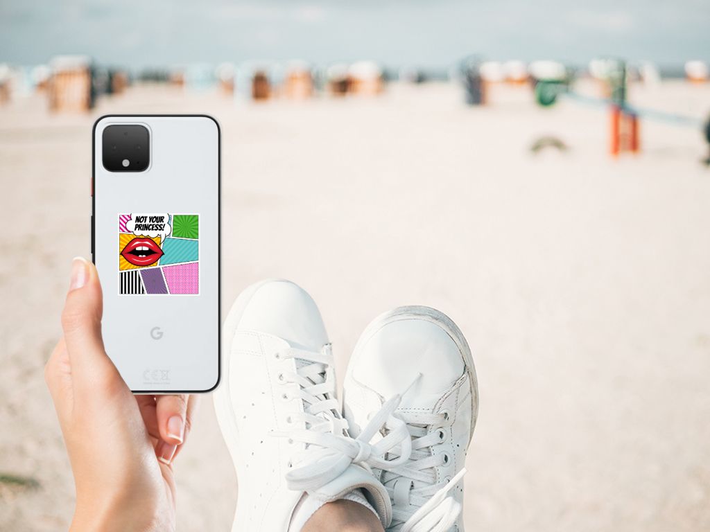 Google Pixel 4 Silicone Back Cover Popart Princess B2C Telecom