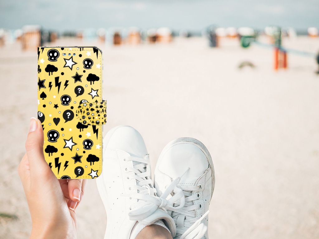 Telefoonhoesje met Naam Samsung Galaxy S9 Punk Geel
