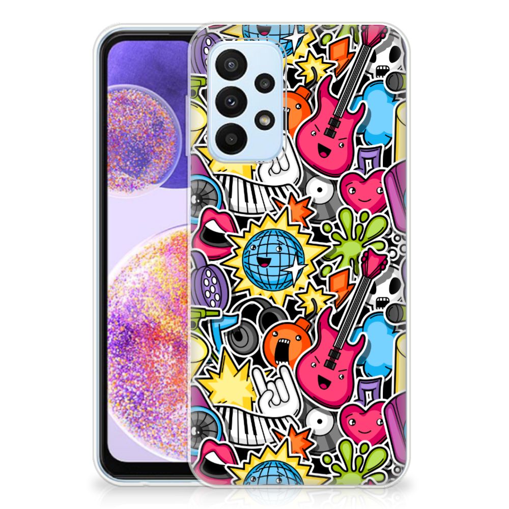 Samsung Galaxy A23 Silicone Back Cover Punk Rock