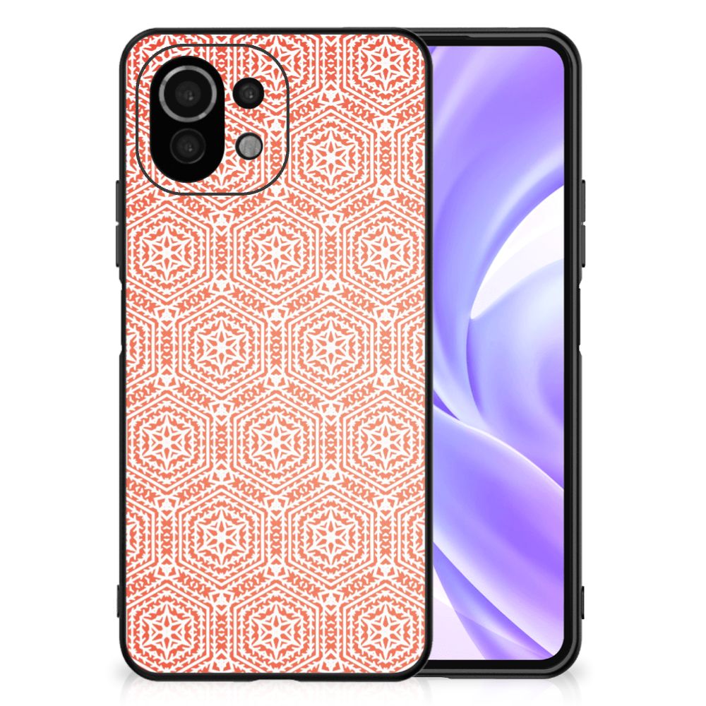 Xiaomi 11 Lite 5G NE | Mi 11 Lite Back Case Pattern Orange