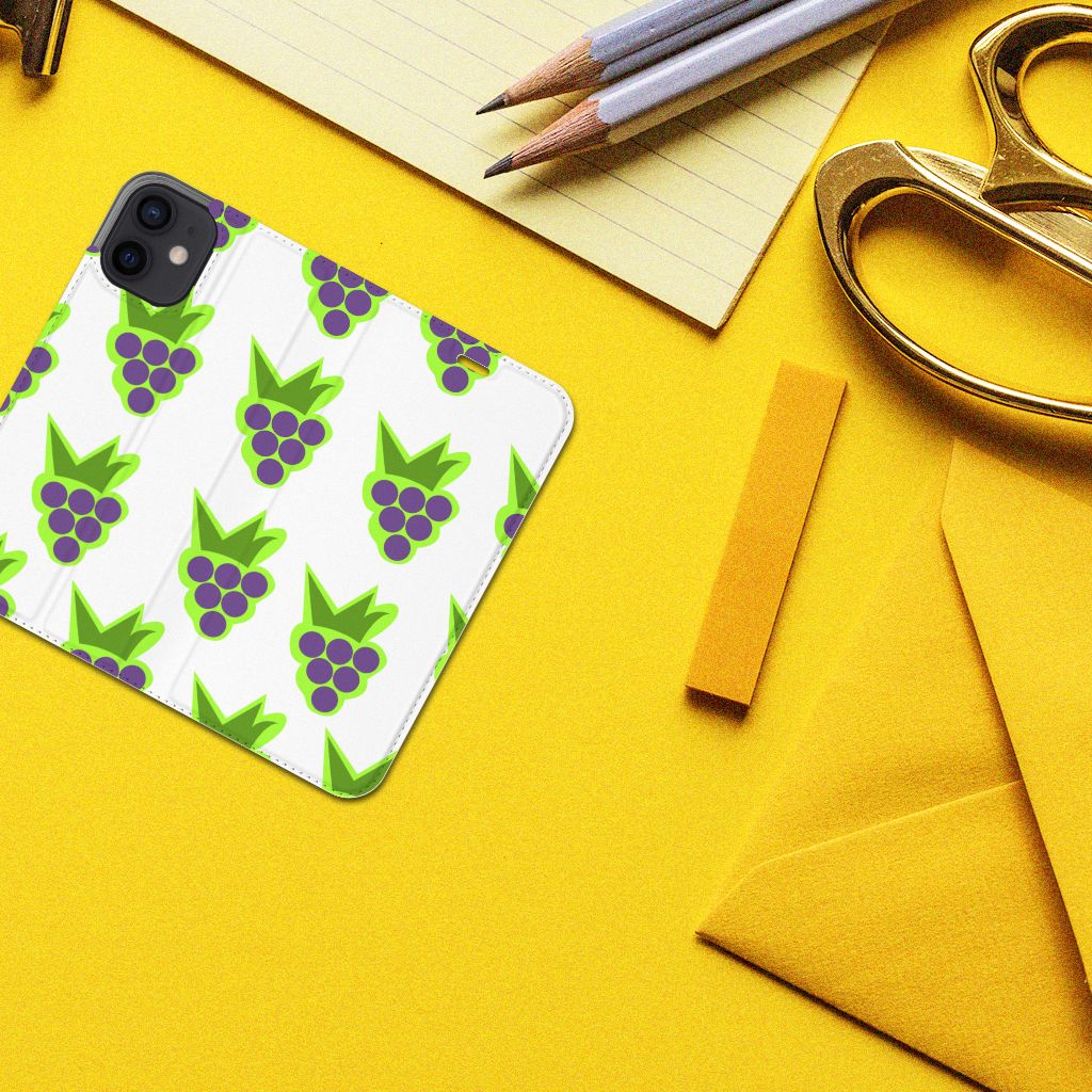 iPhone 12 Mini Flip Style Cover Druiven - B2C Telecom