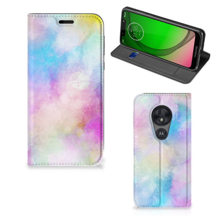 Bookcase Motorola Moto G7 Play Watercolor Light - B2C Telecom